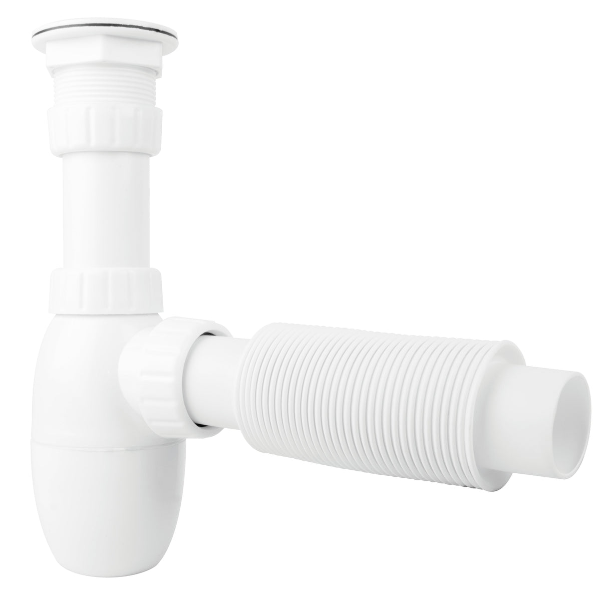 Céspol Flexible con Bote y Contrarejilla para Fregadero 1 1/2"