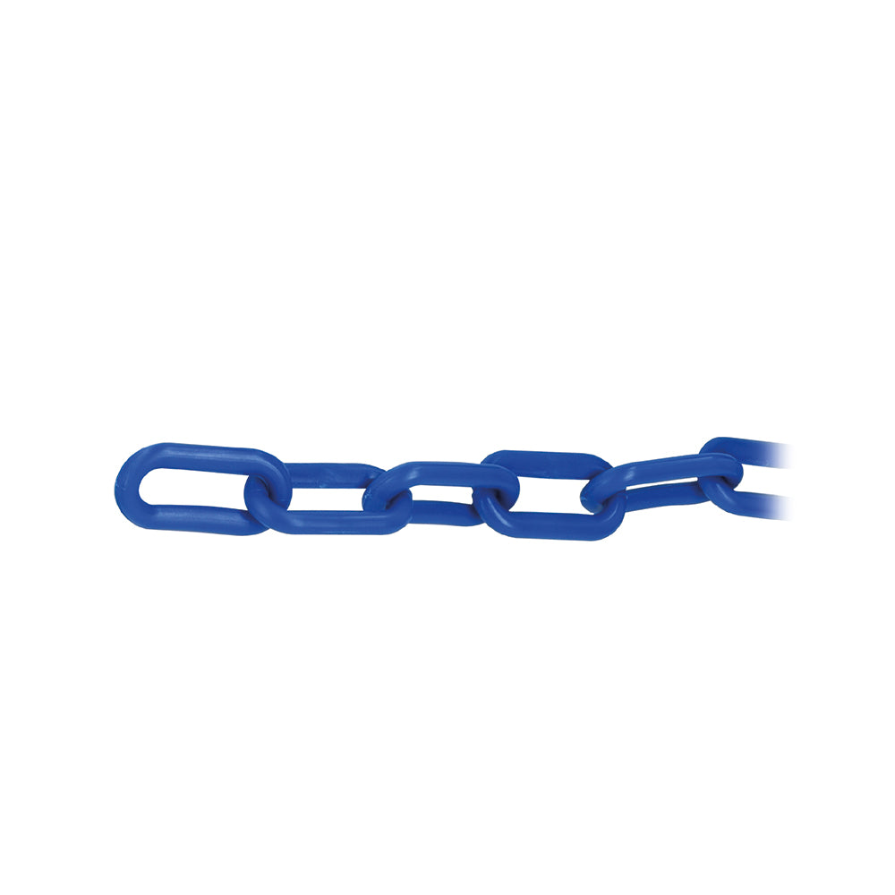 Cadena de plástico 8 mm, Azul. Carrete de 25 m