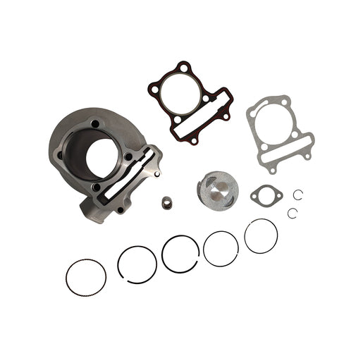 JUEGO CILINDRO MOTOR GY6 150CC - DS150, DS150 NARANJA, DS150 NEGRO, GS150, GS150 LED ELITE, TRN150, W150, WS150, WS150 NF, WS150 SPORT, X150, XS150, XS150 NEGRO, XW150, MODENA 150, DS150G, X150D, VITALIA150, BIT 150II, D150, D150LT
