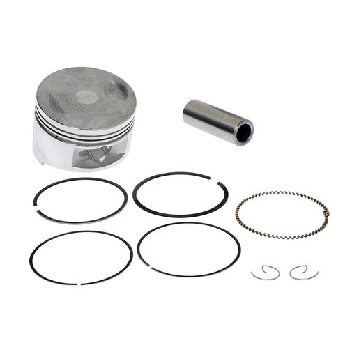 JUEGO PISTON GY6150-0.50 - DS150, DS150 NARANJA, DS150 NEGRO, GS150, GS150 LED, GS150 LED ELITE, TRN150, W150, WS150, WS150 NF, WS150 SPORT, X150, XS150, XS150 NEGRO, XW150, MODENA 150, DS150G, X150D, VITALIA150, BIT 150II, D150, D150LT