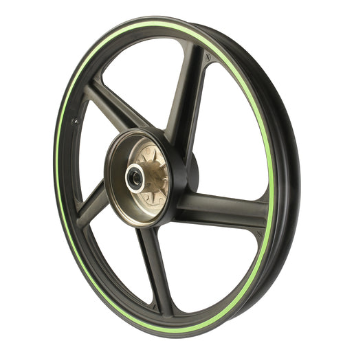 RIN TRAS NEGRO FILO VERDE - FT150TS