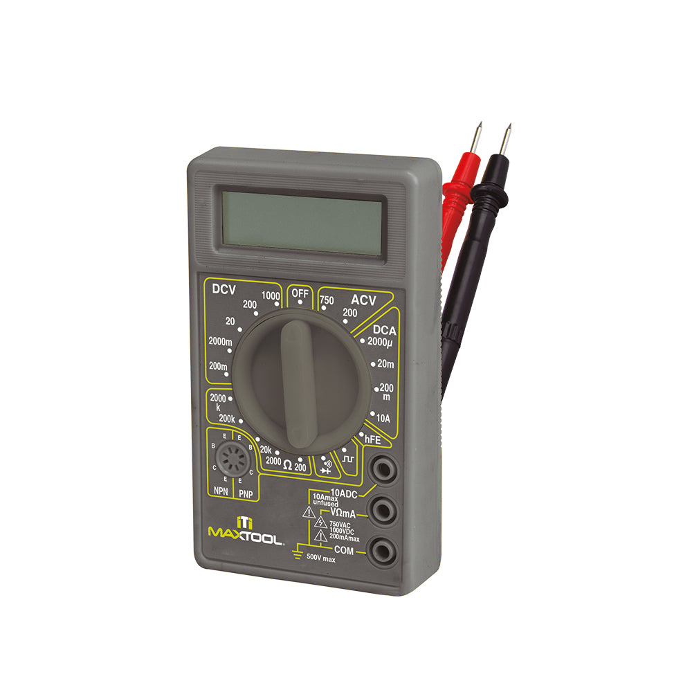 Multímetro digital - Básico escolar - MAXTOOL Maxtool