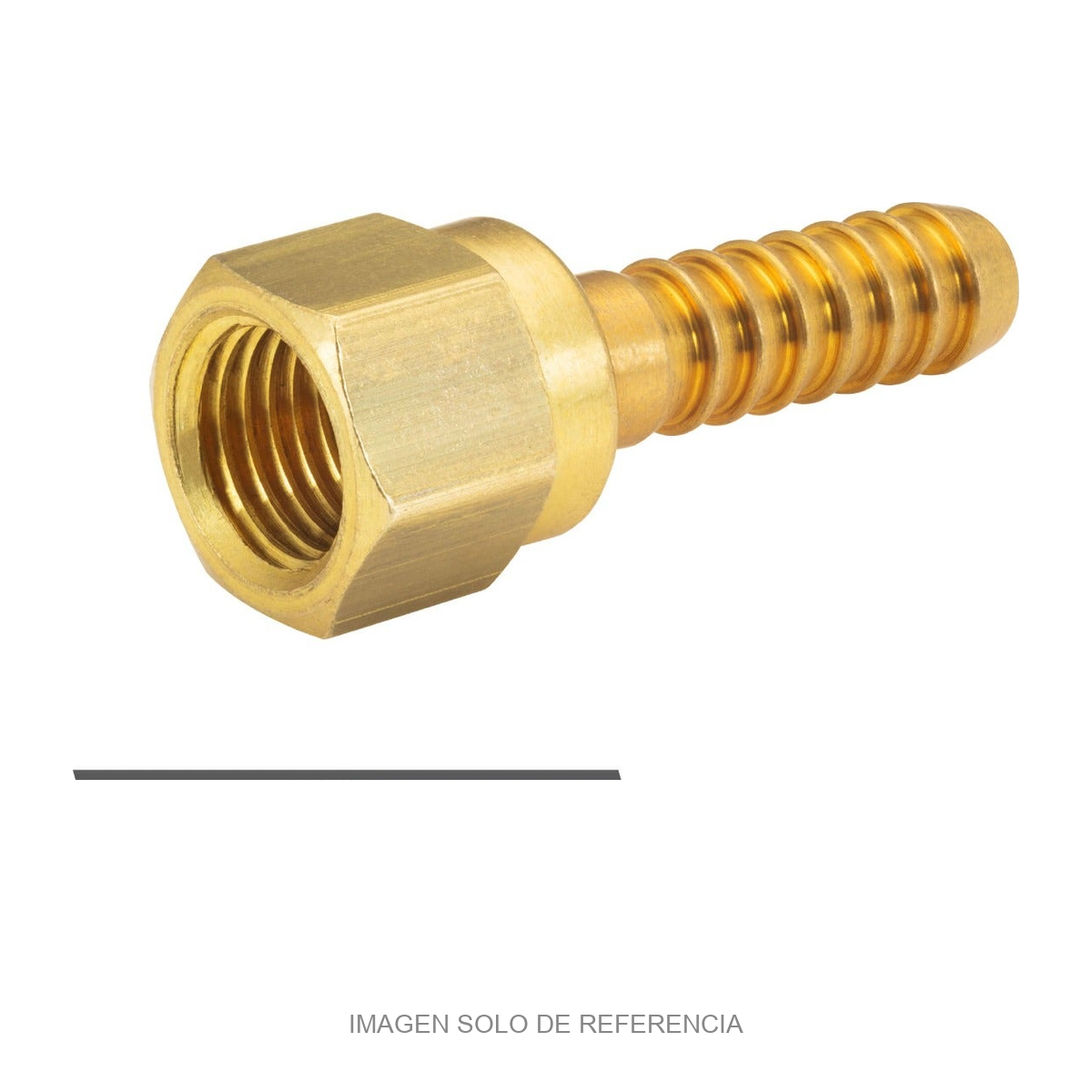 Conexión giratoria flare con espiga para manguera IUSA