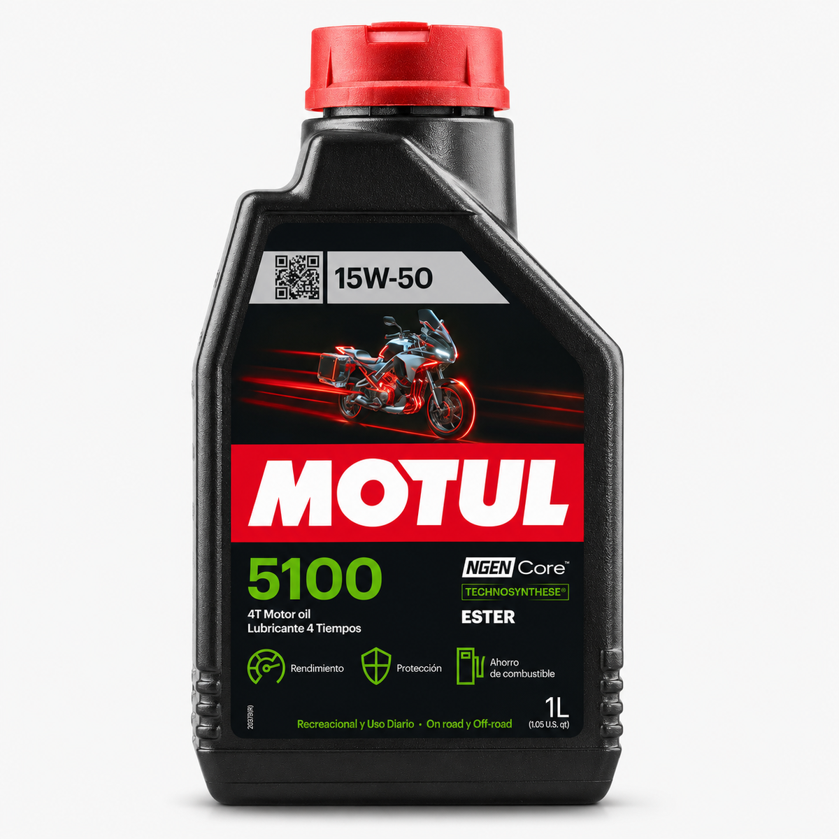 Aceite Motul 5100 4T SAE 15W-50, 1 L