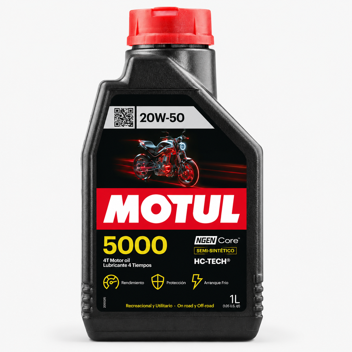 Aceite Motul 5000 4T SAE 20W-50, 1 L