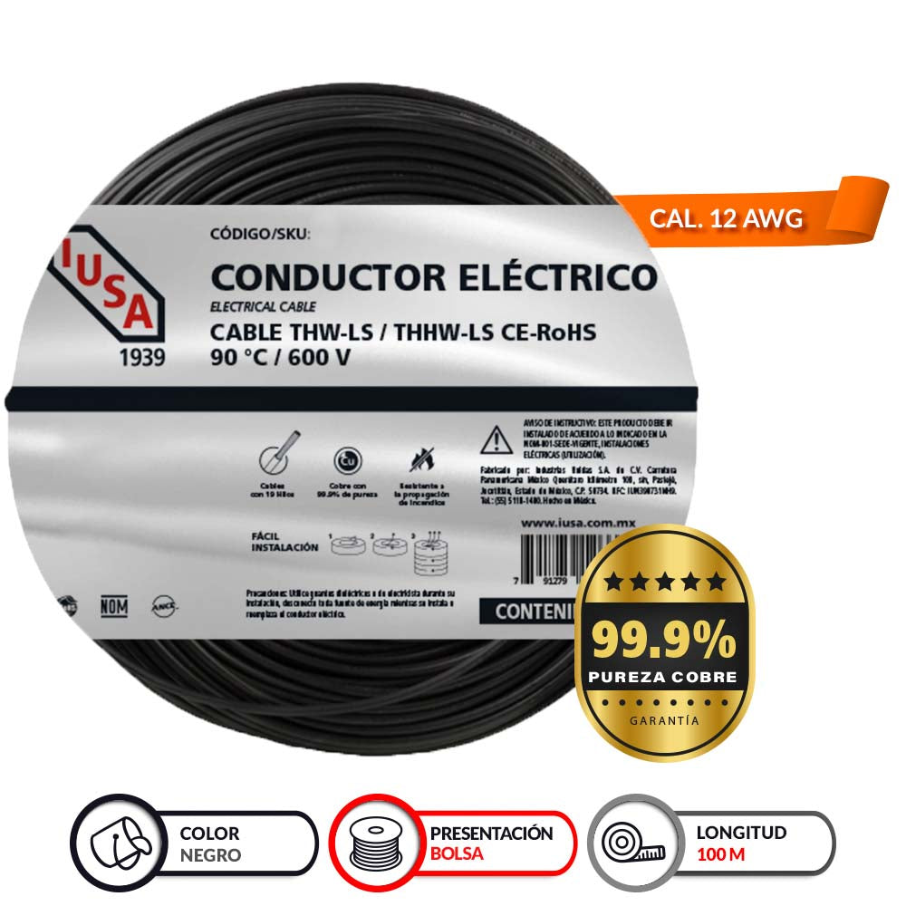 CABLE THW-LS/THHW-LS RoHS CE - BOLSA 100M- IUSA