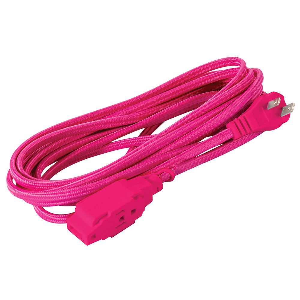 Extensión eléctrica tejida rosa IUSA 2 m