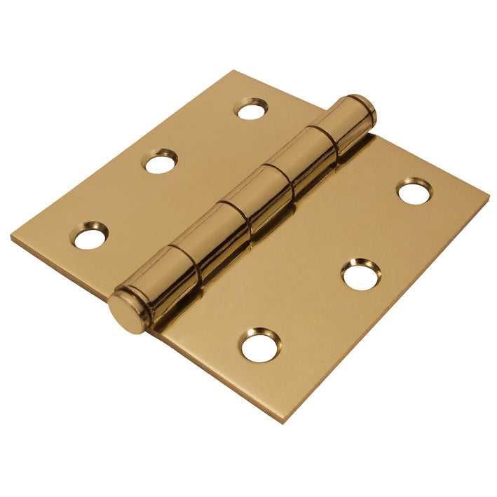 Bisagra cuadrada latonada 4" x 4" cabeza plana AKSI