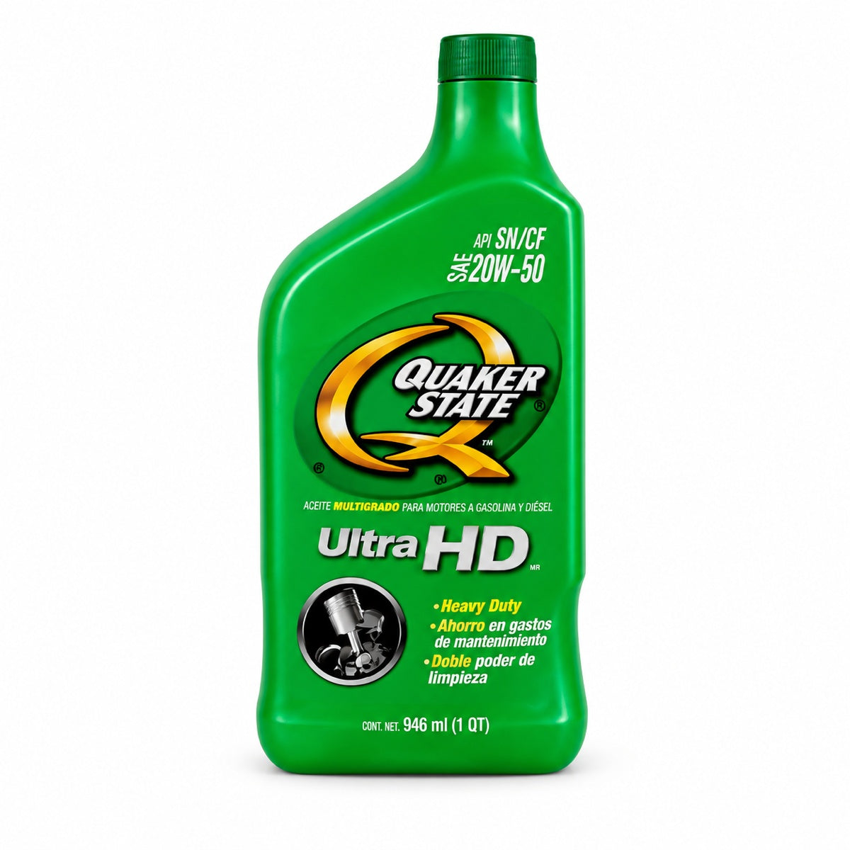 Aceite Quaker State Ultra HD SAE 20W-50, 946 ml