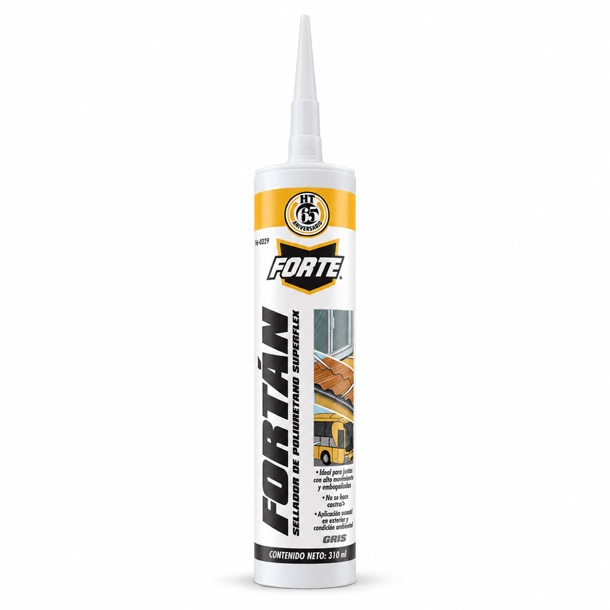 Sellador Fortan Forte Hecort, 310 ml — Gris