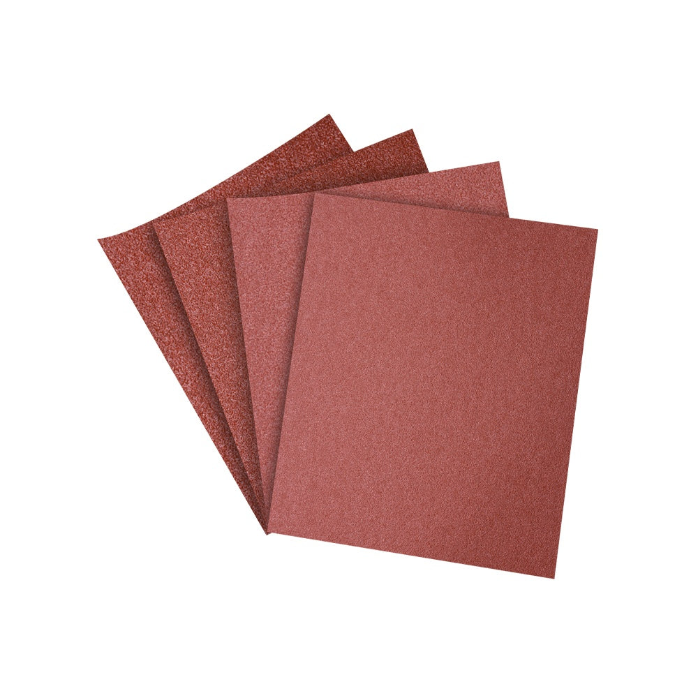 Lija de esmeril roja respaldo de tela grano 120 caja 25 pzs. AKSI