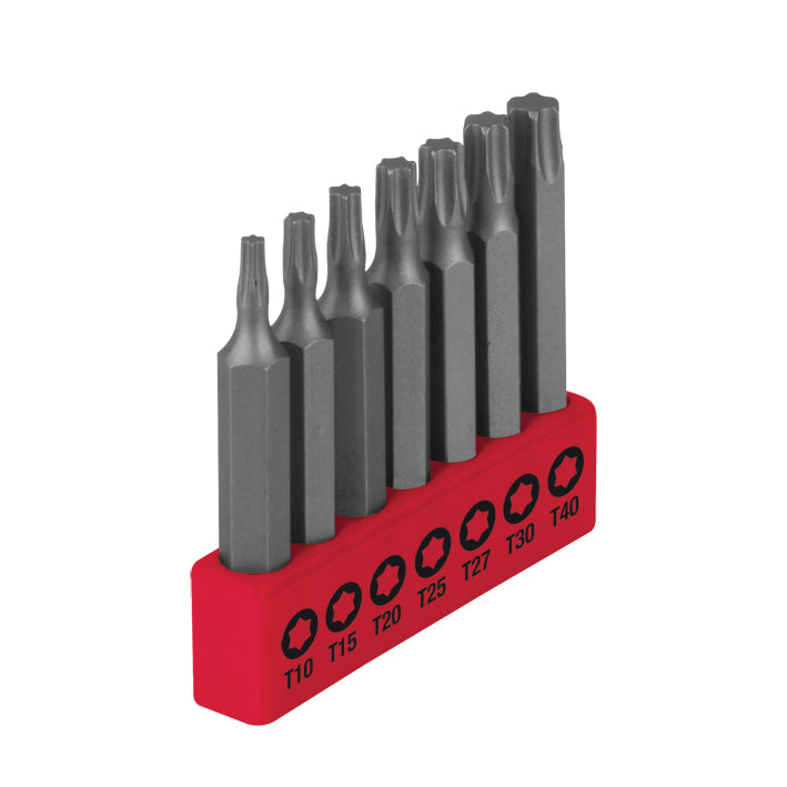 Juego de 7 puntas (T10, T15, T20, T25, T27, T30, T40) 50 mm (2") AKSI