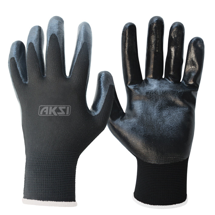 Guante de NYLON® recubierto con nitrilo talla grande AKSI