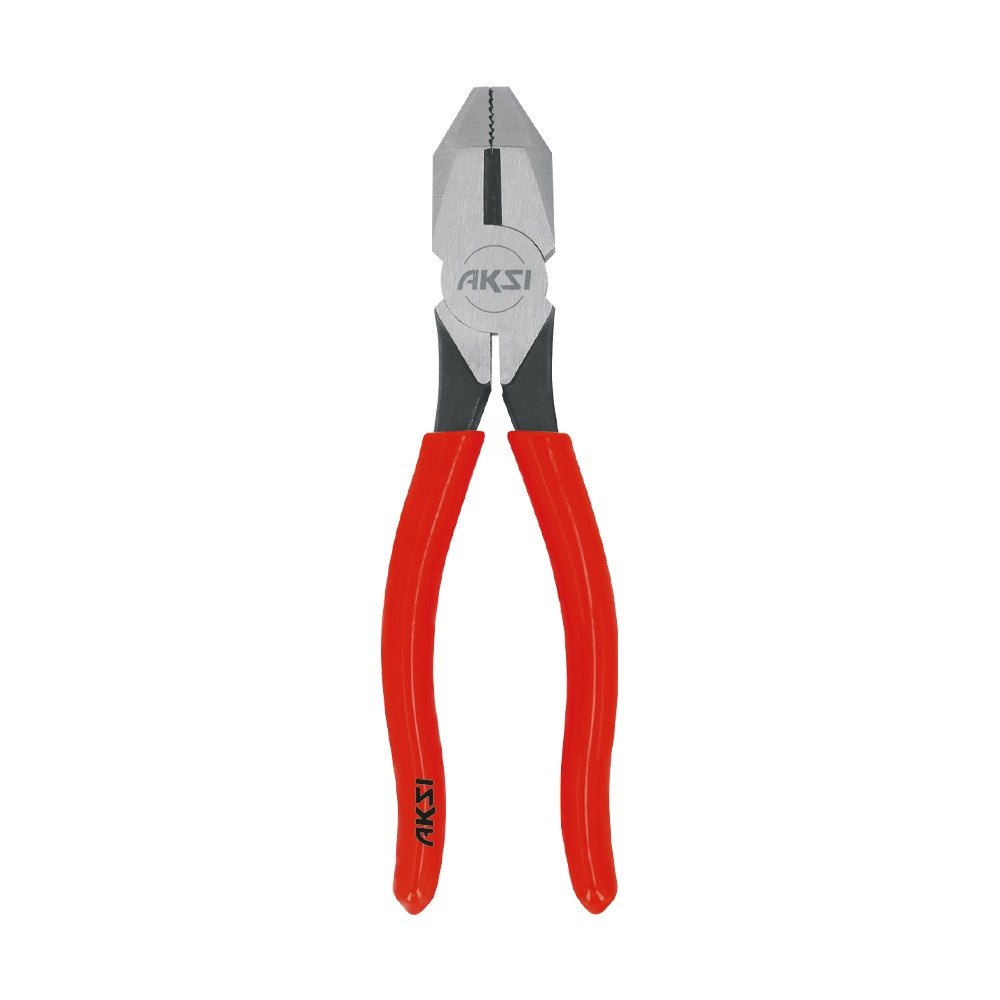 Pinza de electricista 7" CR-V mango vinil AKSI