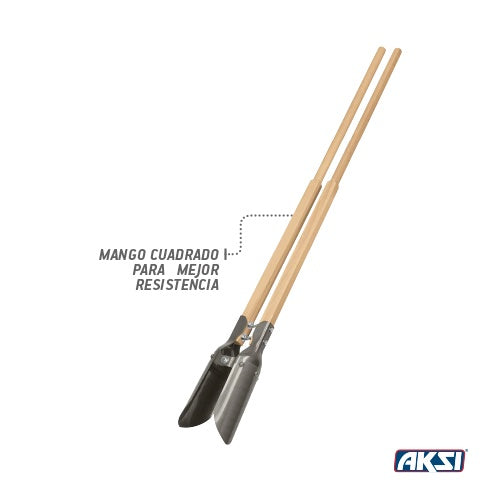 Cavador tipo Hercules 48", mango cuadrado AKSI
