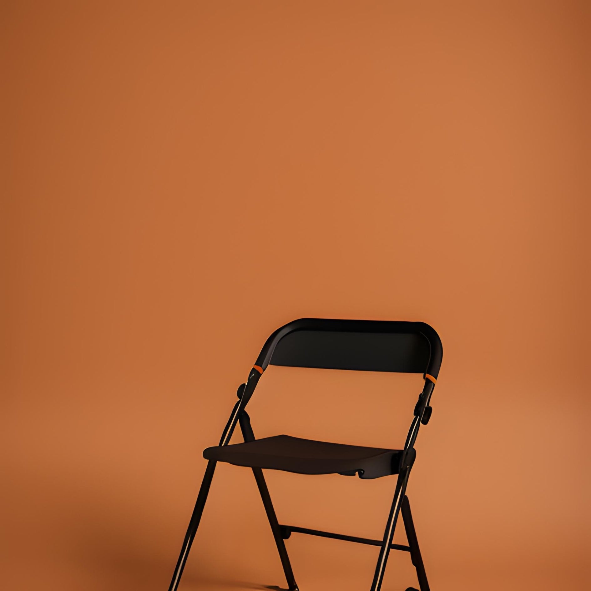 Renta de sillas plegables color negro mate