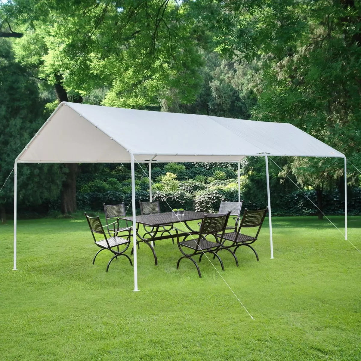 Renta de Toldo Carpa Color blanco de 6 metros x 3 metros.