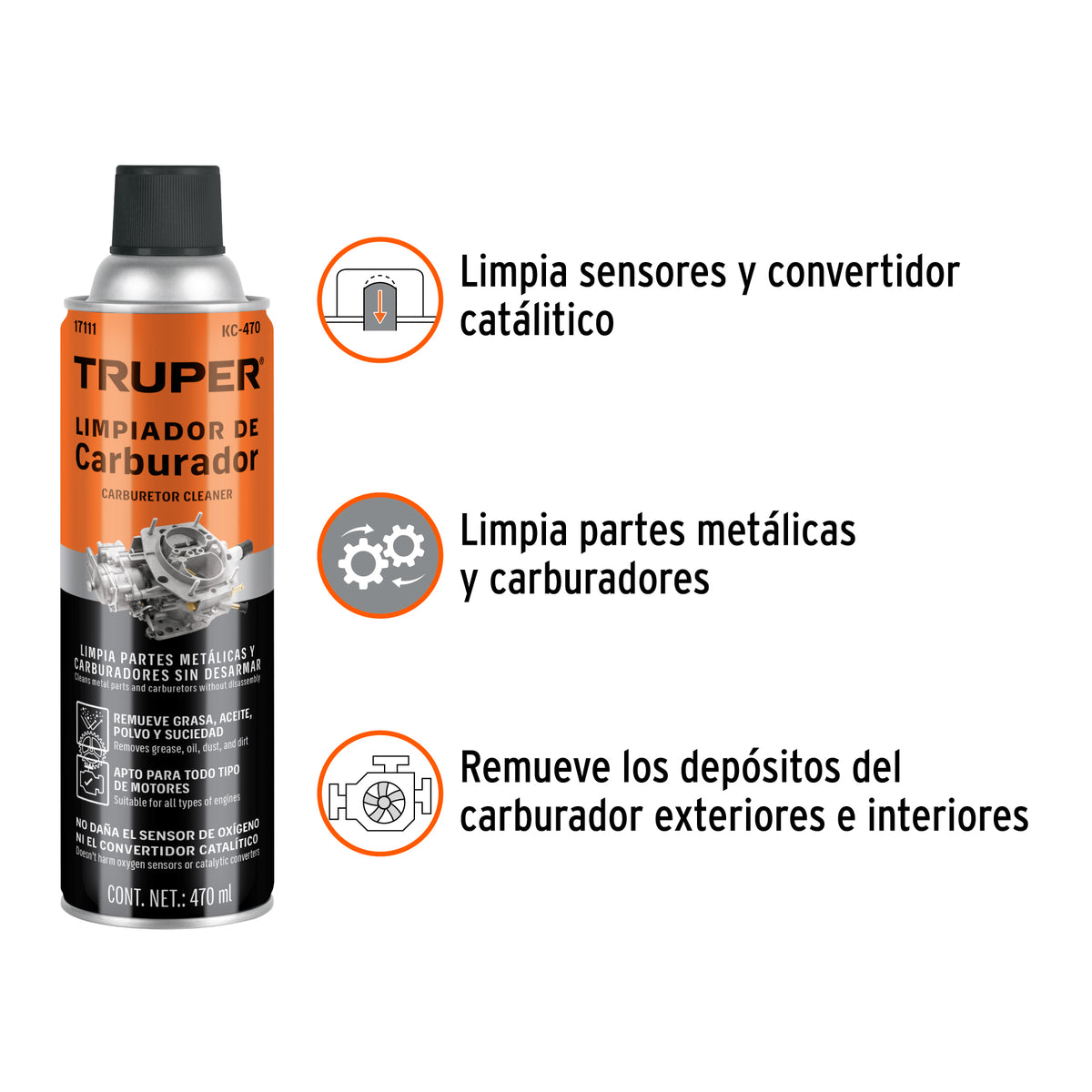 Limpiador De Carburador De 470ml