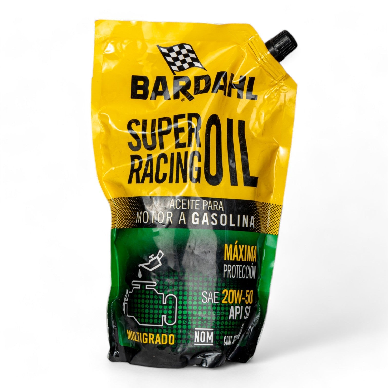 ACEITE BARDAHL SUPER RACING OIL SAE 20W50 API SL DOYPACK, BOLSA 946ML - FERRETERÍA WITZI