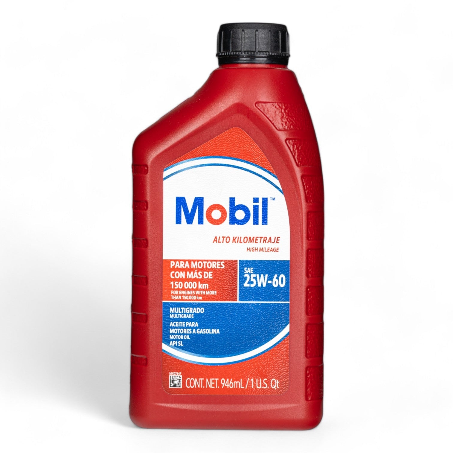 Aceite Mobil Alto Kilometraje 25W 60. 946ml - FERRETERÍA WITZI