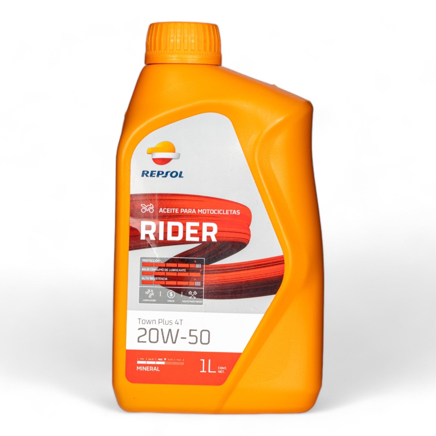 Aceite para motos 4T, sae 20w-50, Repsol Rider, 946ml - FERRETERÍA WITZI