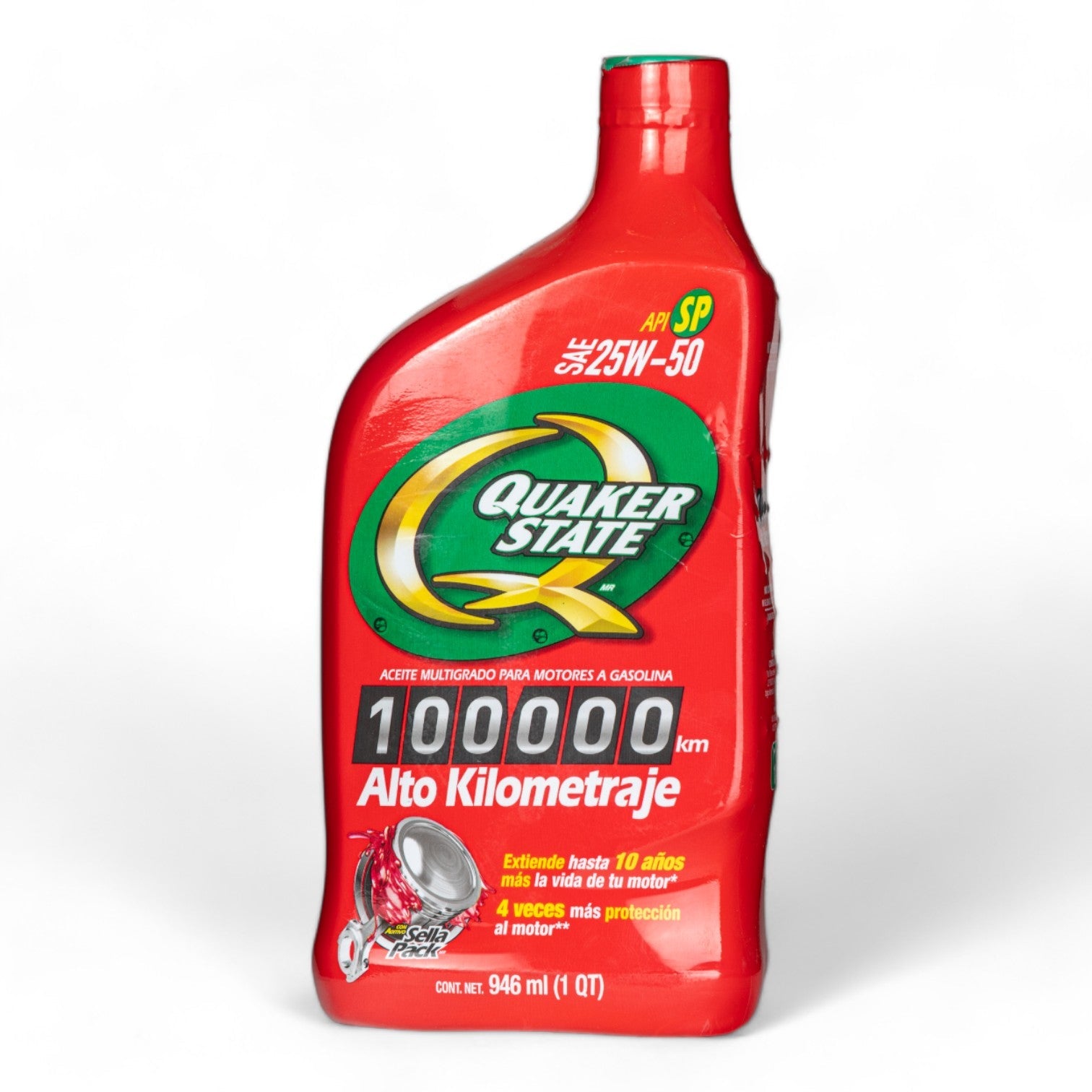 ACEITE QUAKER STATE SAE 25W-50 ALTO KILOMETRAJE 946ML - FERRETERÍA WITZI