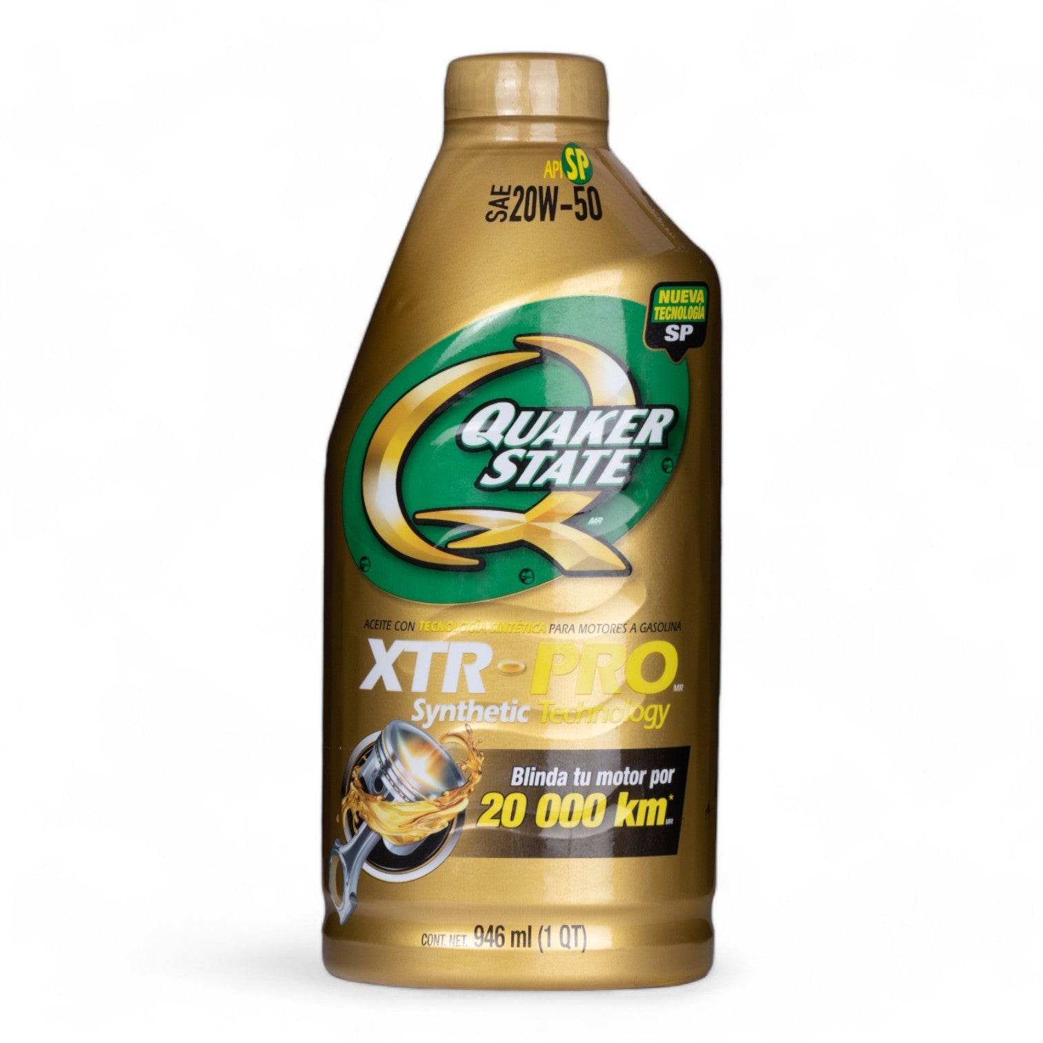 ACEITE QUAKER STATE XTR-PRO SAE 20W-50 (946ML) - FERRETERÍA WITZI