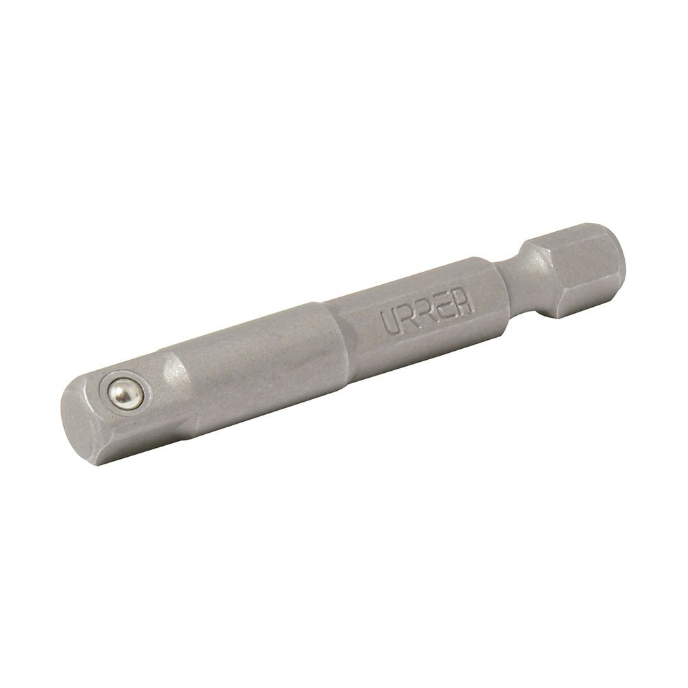 Adaptador con balín para dados cuadro hembra de 1/4", hexágono de 1/4" x 2" Urrea - FERRETERÍA WITZI