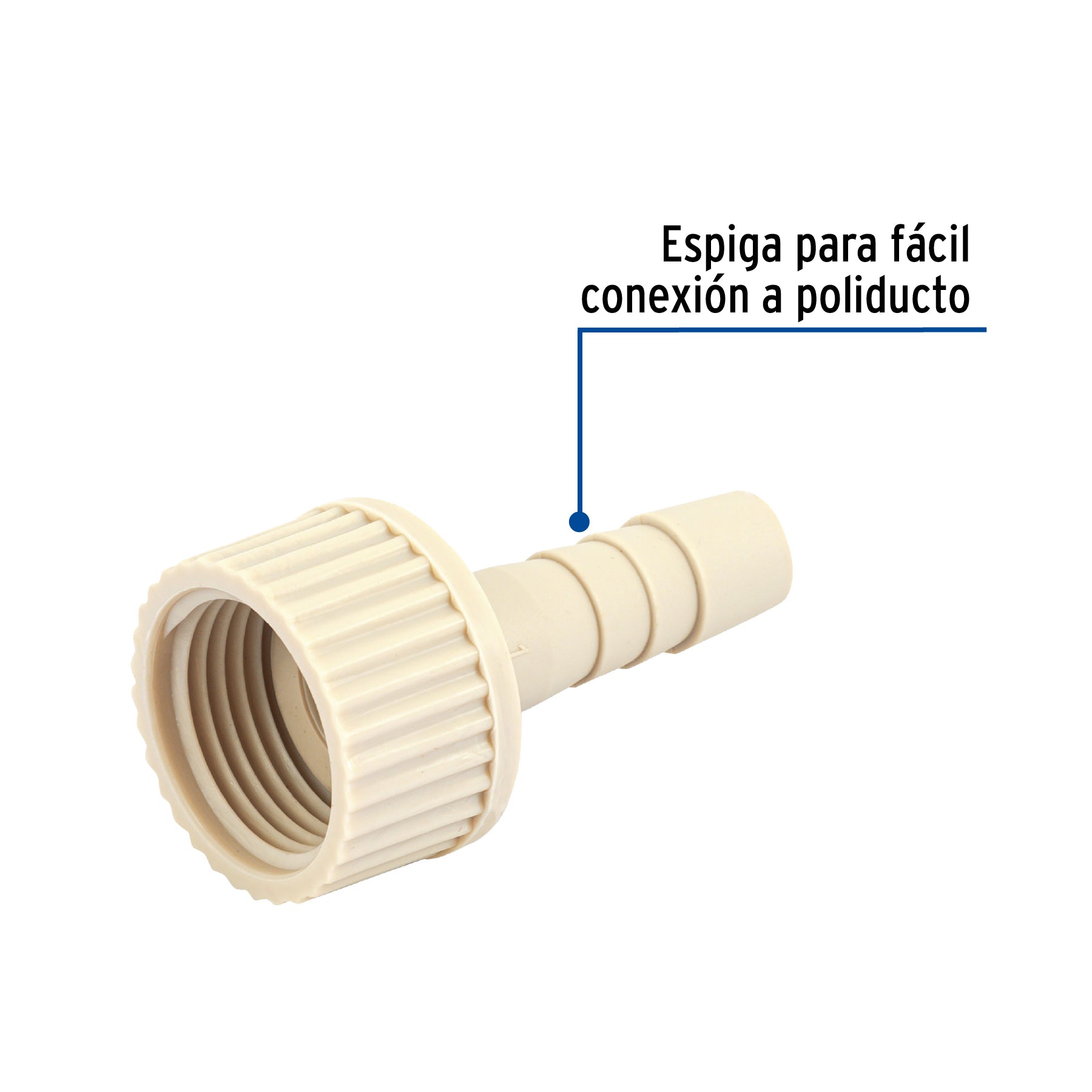 Adaptador hembra movible (CHILFON) de polipropileno. - FERRETERÍA WITZI