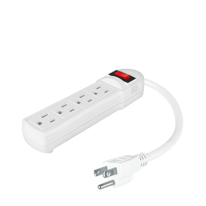 Barra multicontacto 4 entradas cable 14AWG Aksi - FERRETERÍA WITZI