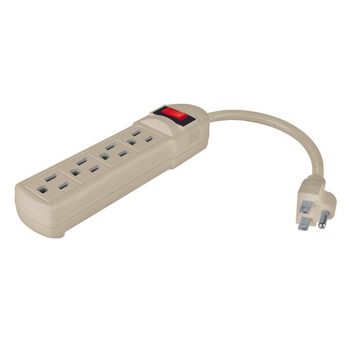 Barra multicontacto 4 entradas cable 50cm 16AWG Aksi - FERRETERÍA WITZI