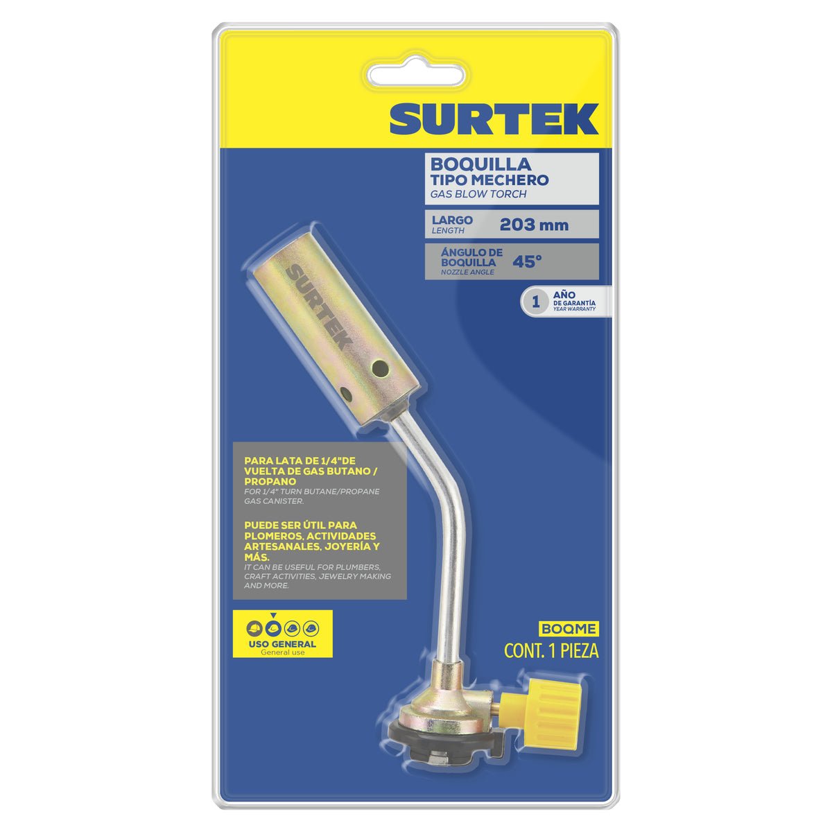 Boquilla para lata de gas tipo mecha Surtek - FERRETERÍA WITZI