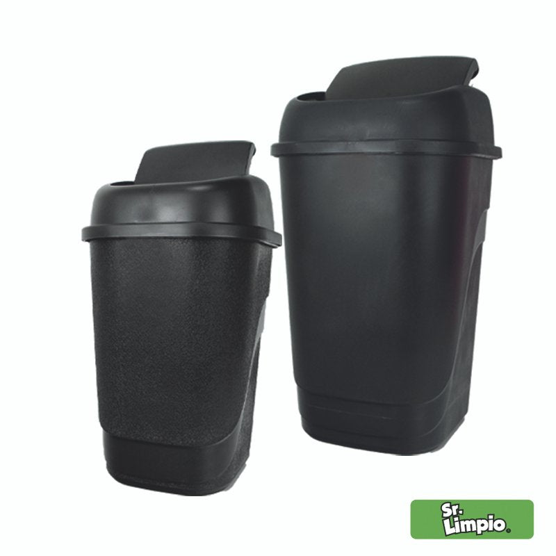 BOTE CON TAPA BALANCIN NEGRO SR. LIMPIO - FERRETERÍA WITZI