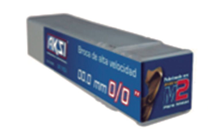 Broca de alta velocidad dorada en caja Aksi - FERRETERÍA WITZI