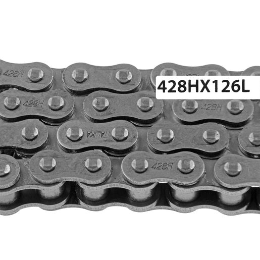 CADENA TRACCION 428HX126L REF - 150SZ, 150Z, FT180, FT200, FT200 AM, FT250, RC150, RC150 GT, RT180, RT200 GP, FIERA250, 200Z, DT200 SPORT, FT250TS - FERRETERÍA WITZI
