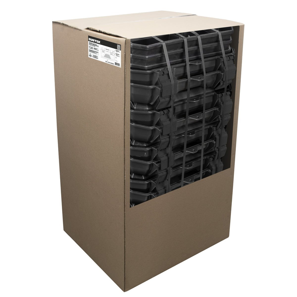 Cajas portaherramientas plásticas con broches plásticos 19", 15 piezas Urrea - FERRETERÍA WITZI
