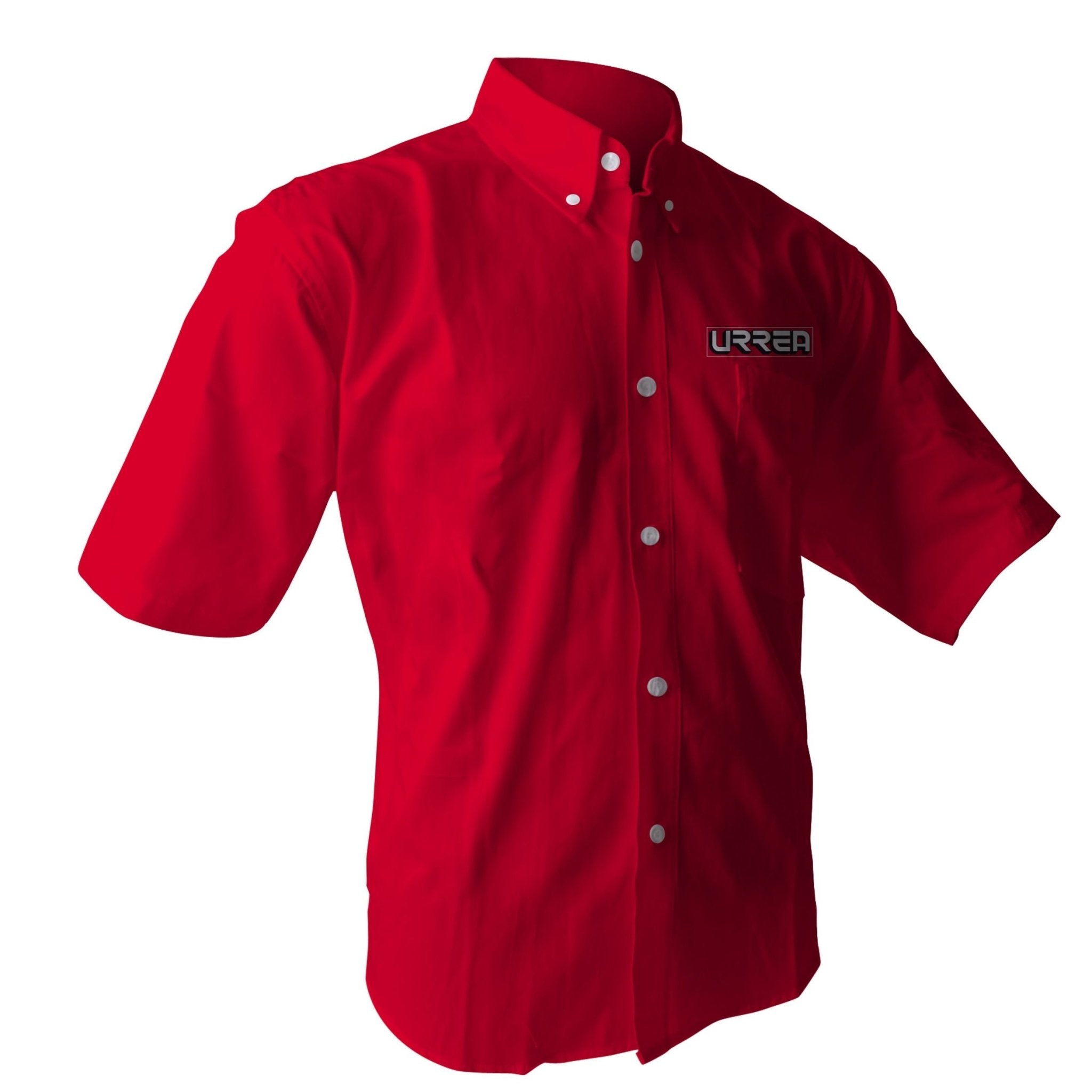 Camisa de manga corta para caballero color rojo talla CH Urrea - FERRETERÍA WITZI