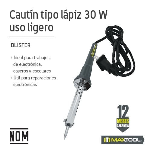 Cautin tipo lapiz uso ligero de 30W sin accesorios Maxtool - FERRETERÍA WITZI