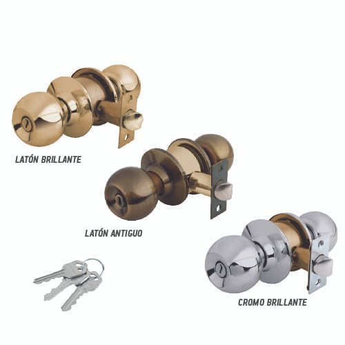 Cerradura de pomo tipo esfera, caja Maxtool - FERRETERÍA WITZI