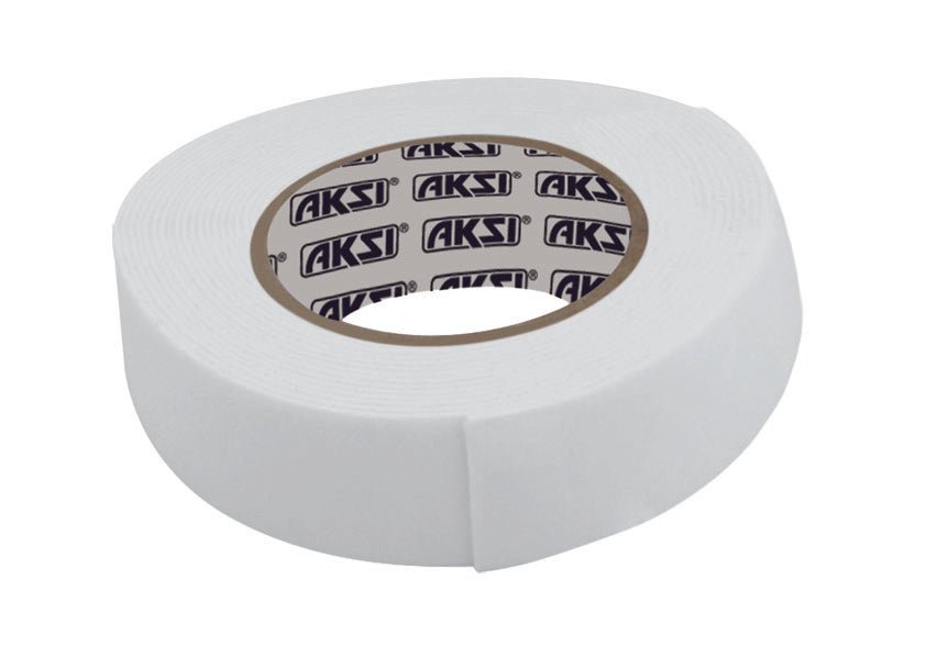 Cinta de montaje 5 mts x 19 mm blanca Aksi - FERRETERÍA WITZI