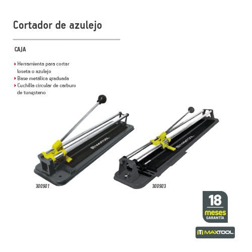 Corta azulejos de 40 cm Maxtool - FERRETERÍA WITZI