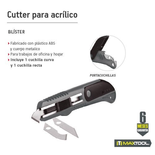 Cutter para acrílico Maxtool - FERRETERÍA WITZI