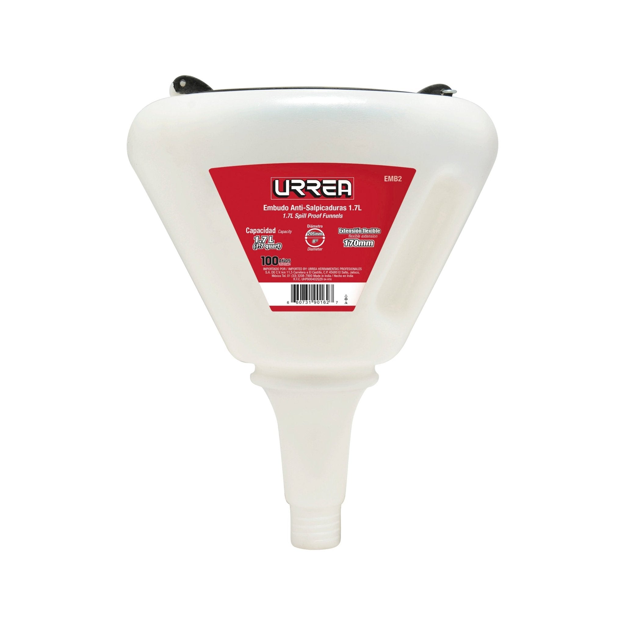 Embudo anti-salpicaduras de 1.7 Lt Urrea - FERRETERÍA WITZI