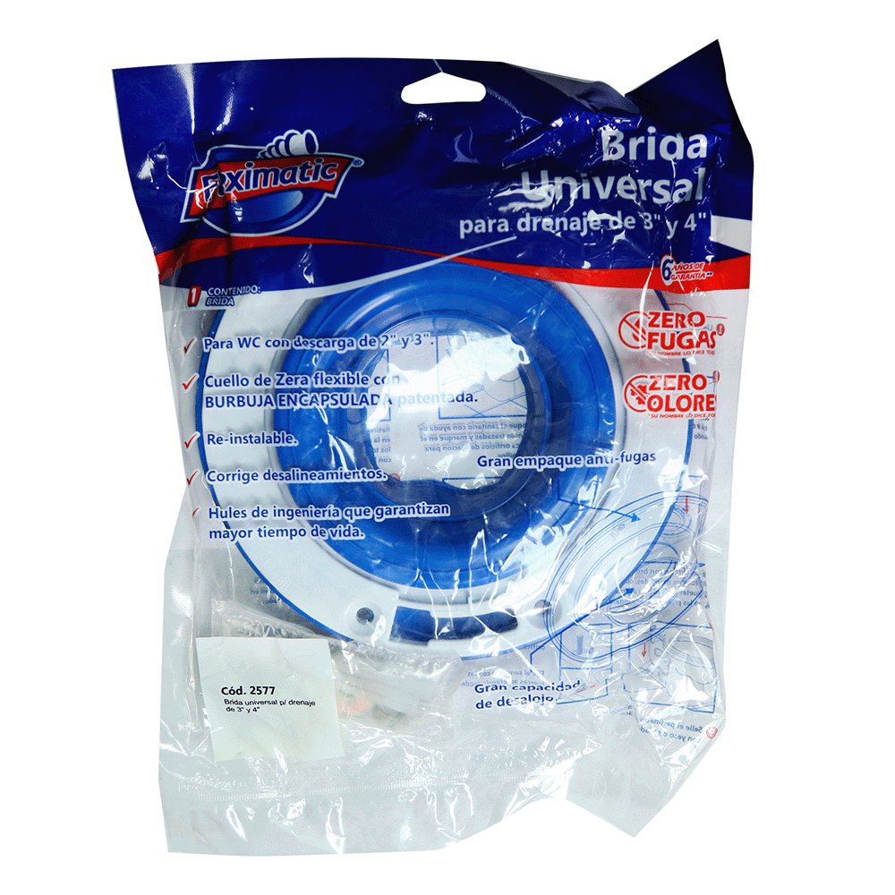 Brida Universal para WC de 3" y 4" FLEXIMATIC 2577 — modelo 2577 — detalle 3