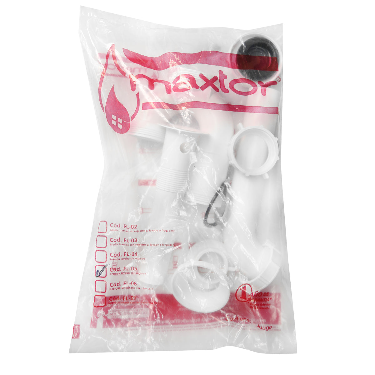 Trampa rígida con registro para lavabo FLEXIMATIC FL-05 — modelo FL-05 — detalle 2