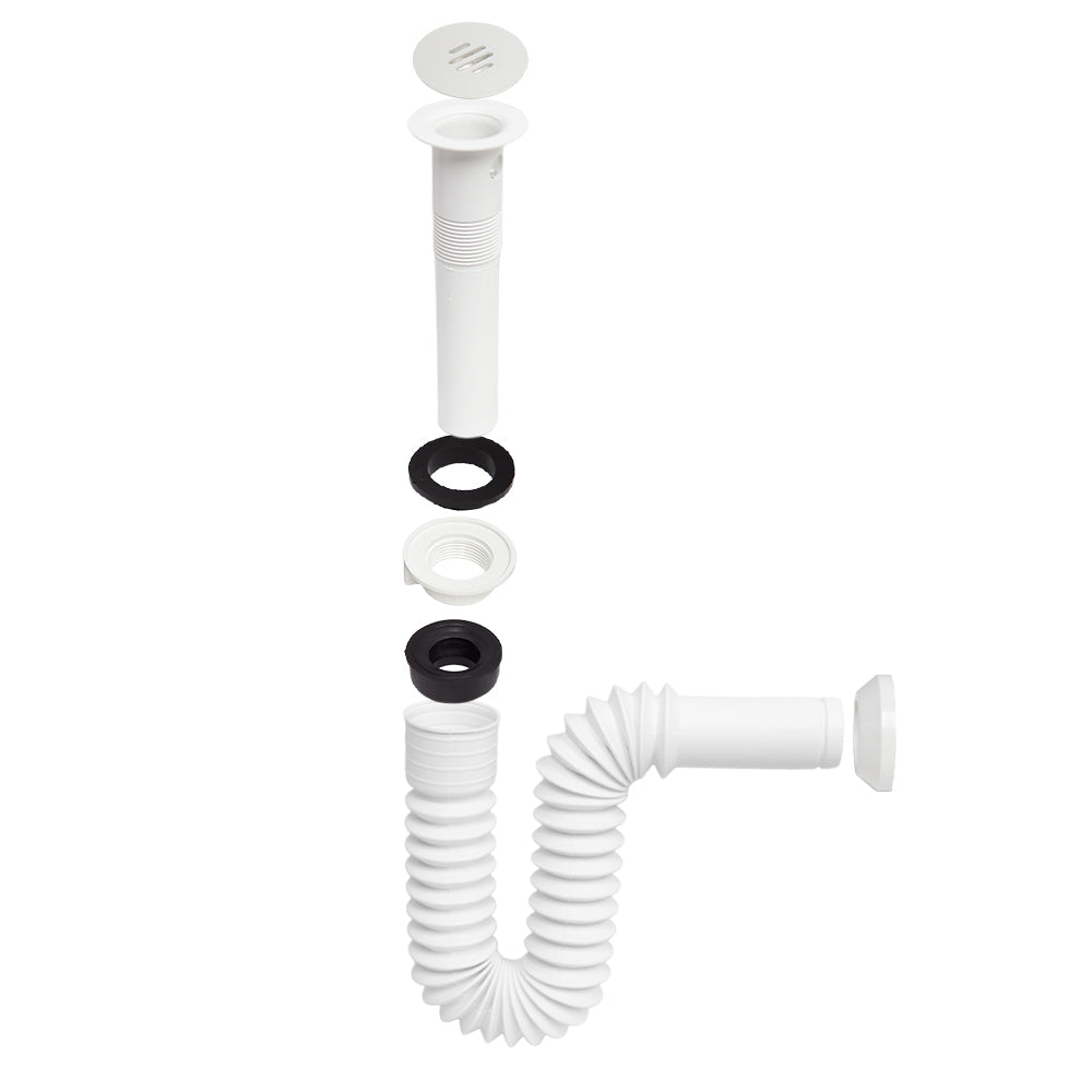 Flexi-trampa para lavabo con rejilla blanca FLEXIMATIC FL-09 — modelo FL-09 — detalle 2