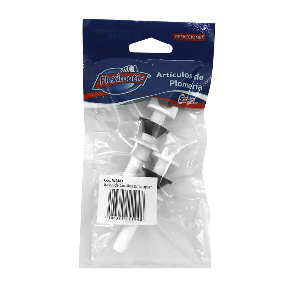 Juego de Tornillos de Acoplar de Polipropileno FLEXIMATIC W2483 — modelo W2483 — detalle 3