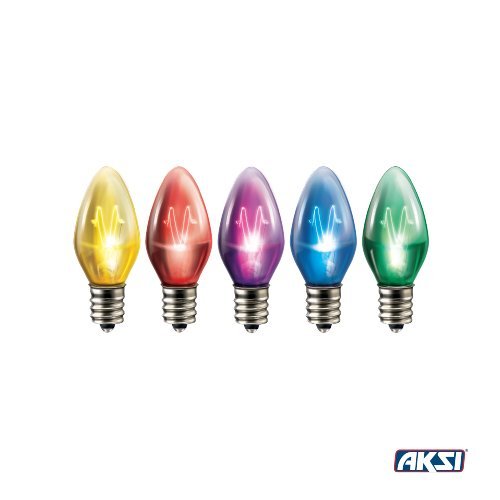 Foco Incandescente Vela Color, Traslúcido, colores surtidos, 7W, 50PACK Aksi - FERRETERÍA WITZI