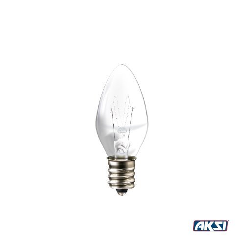 Foco Incandescente Vela Color, Traslúcido, Luz Cálida, 7W, 50PACK Aksi - FERRETERÍA WITZI