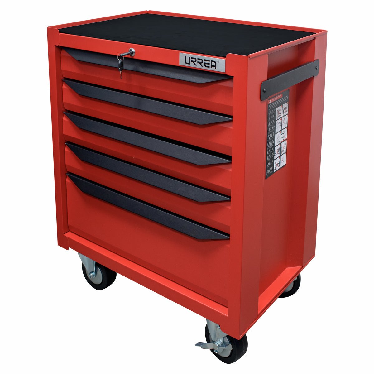 Gabinete móvil 5 gavetas 27" manija color negro seria IN Urrea - FERRETERÍA WITZI
